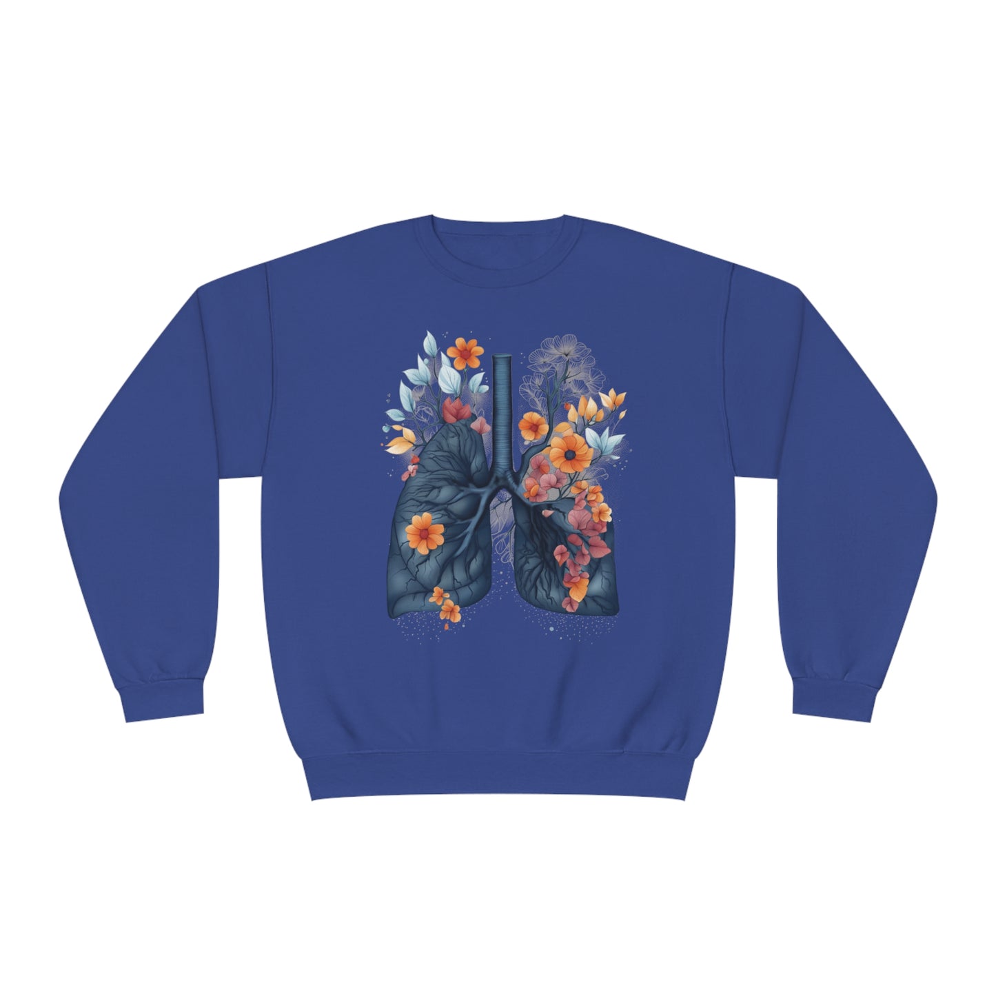 Floral lungs Unisex NuBlend® Crewneck Sweatshirt