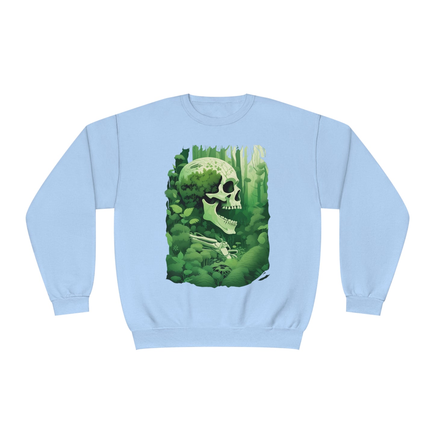 Green Overgrown Skeleton Unisex NuBlend® Crewneck Sweatshirt