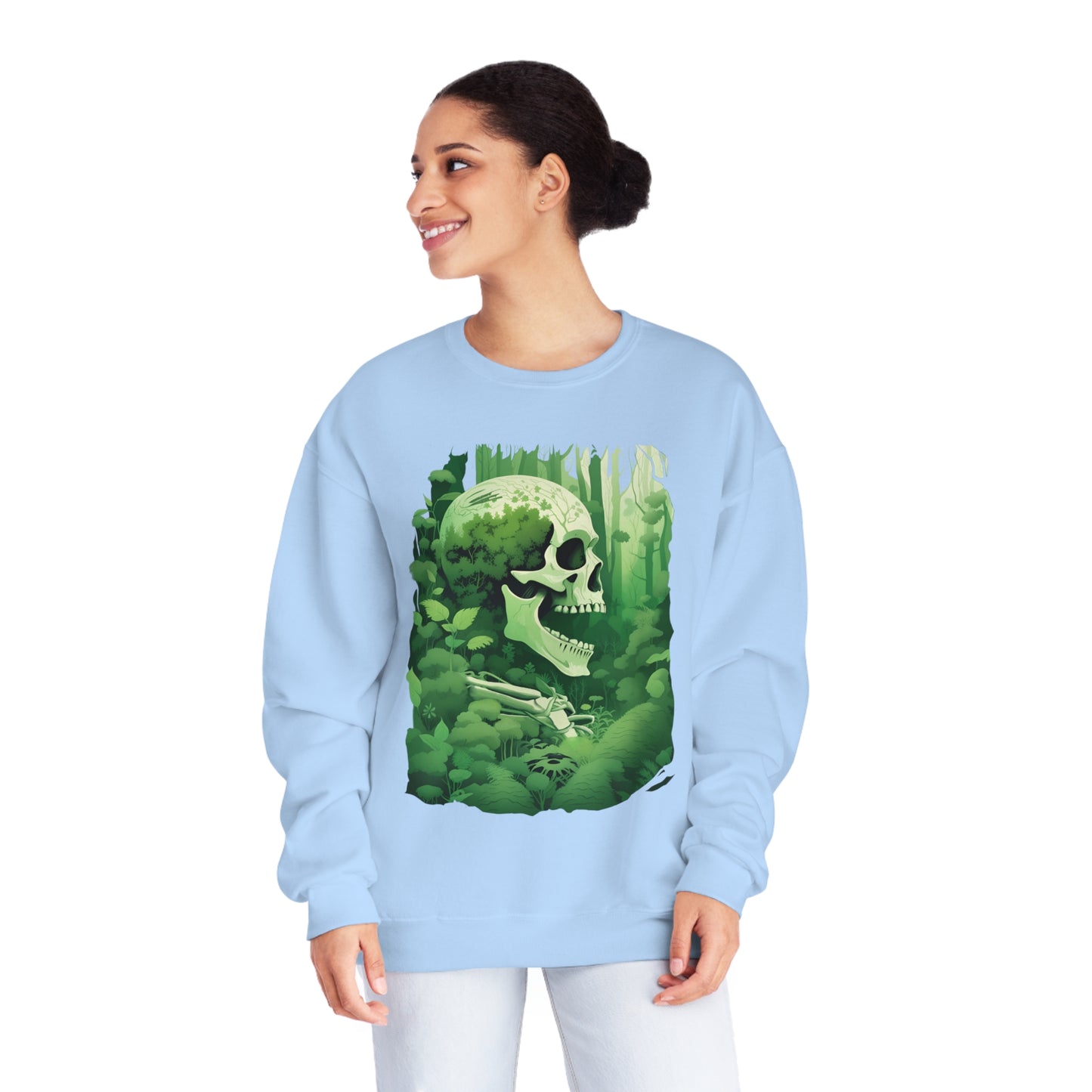 Green Overgrown Skeleton Unisex NuBlend® Crewneck Sweatshirt