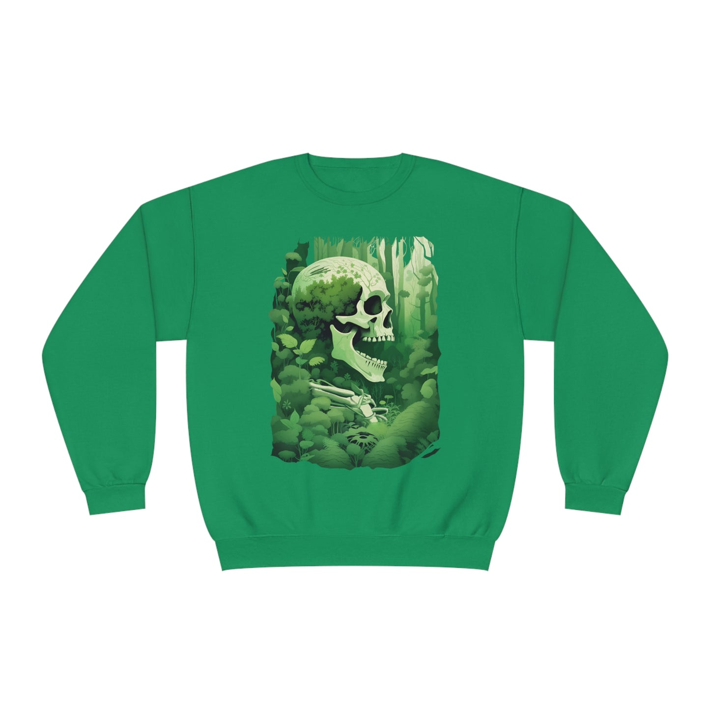 Green Overgrown Skeleton Unisex NuBlend® Crewneck Sweatshirt