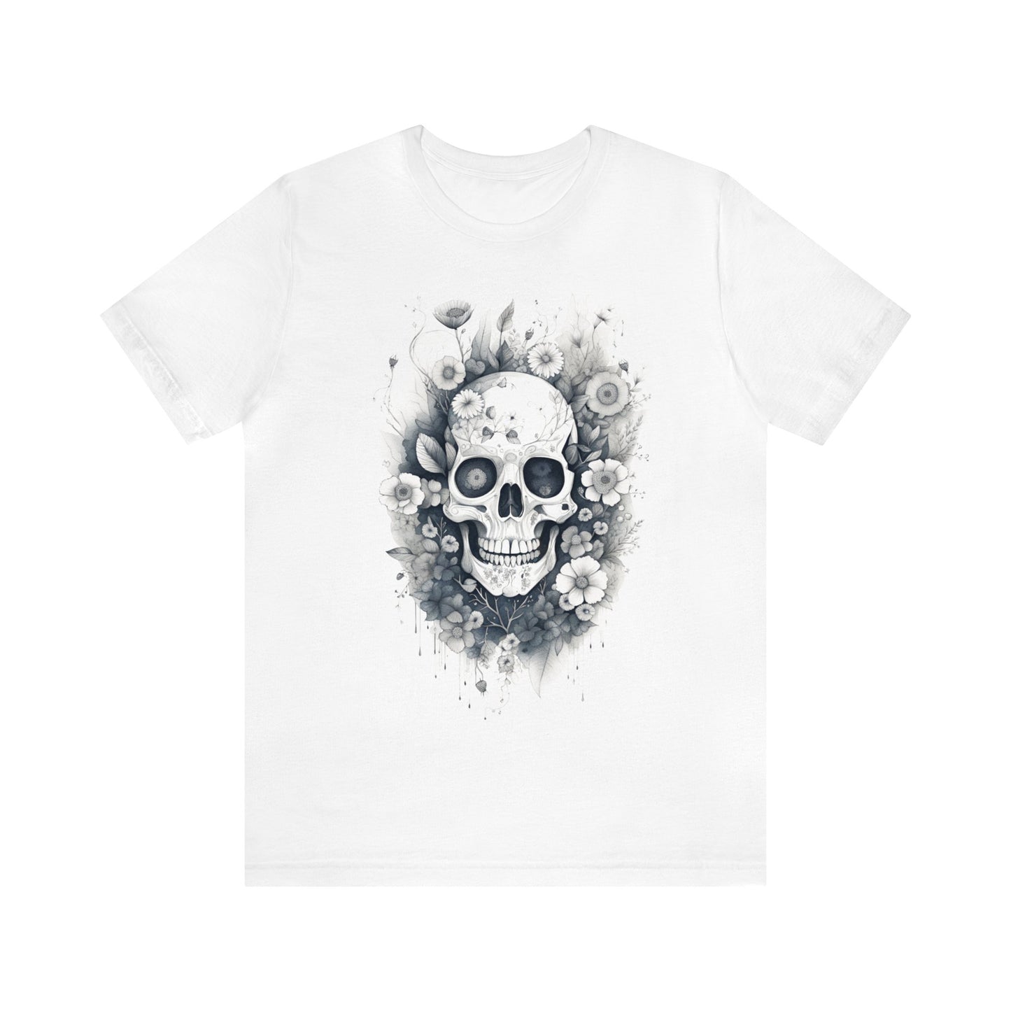 Floral Skull Unisex Jersey Short Sleeve Tee