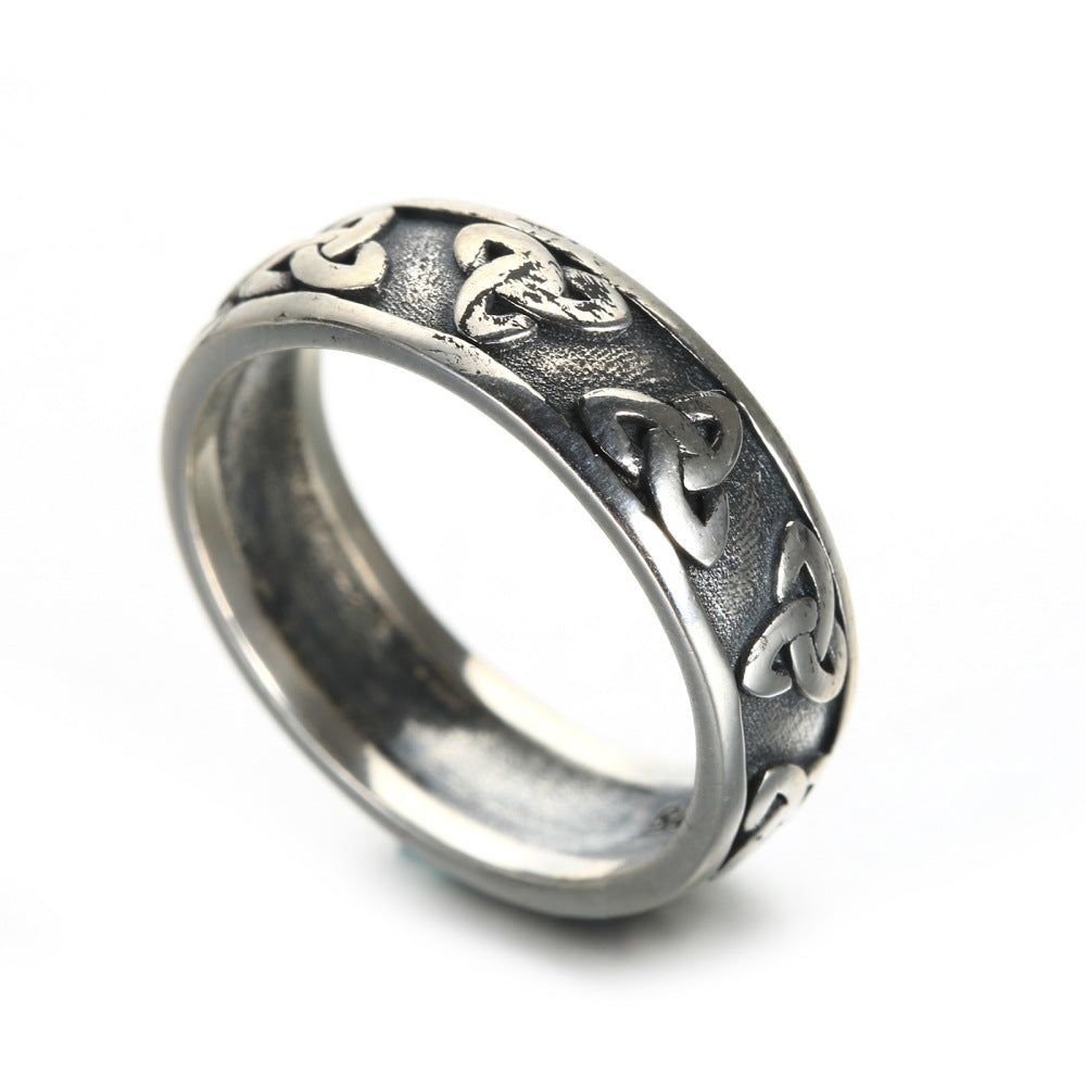 Silver Vintage Style Thin Ring