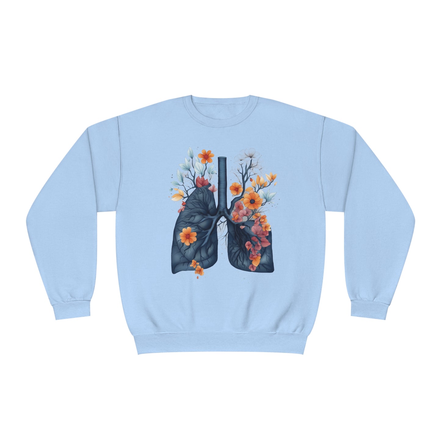 Floral lungs Unisex NuBlend® Crewneck Sweatshirt