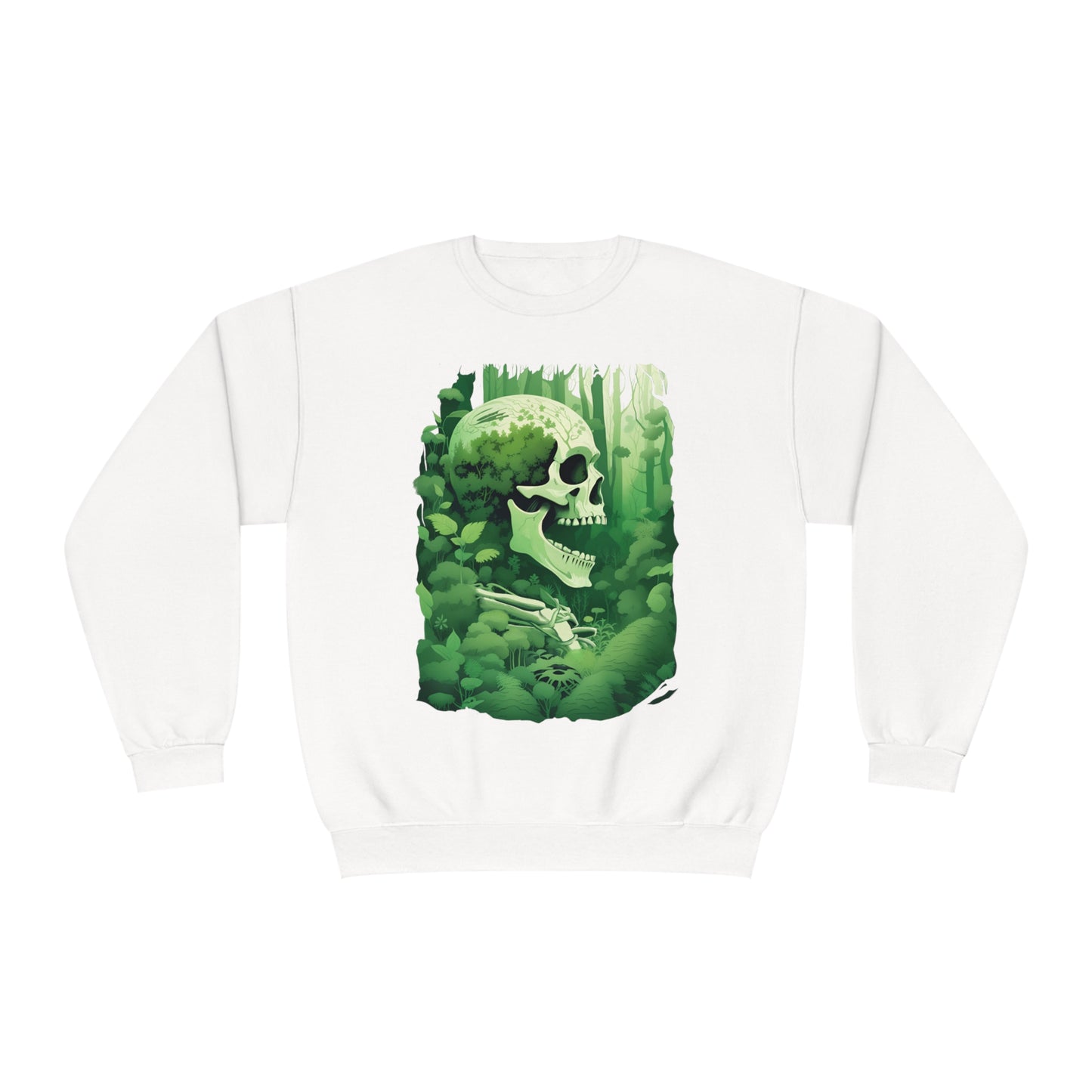 Green Overgrown Skeleton Unisex NuBlend® Crewneck Sweatshirt