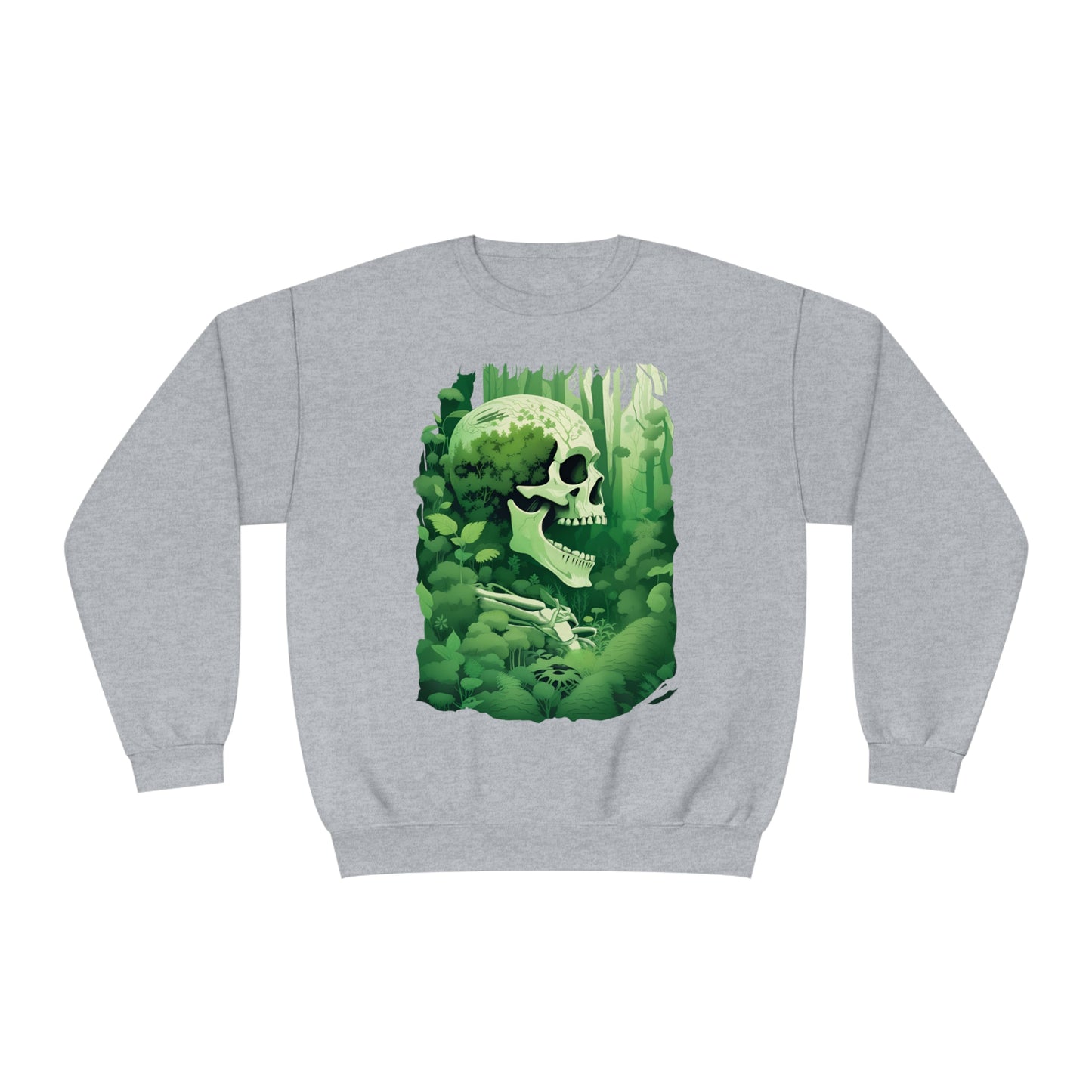 Green Overgrown Skeleton Unisex NuBlend® Crewneck Sweatshirt