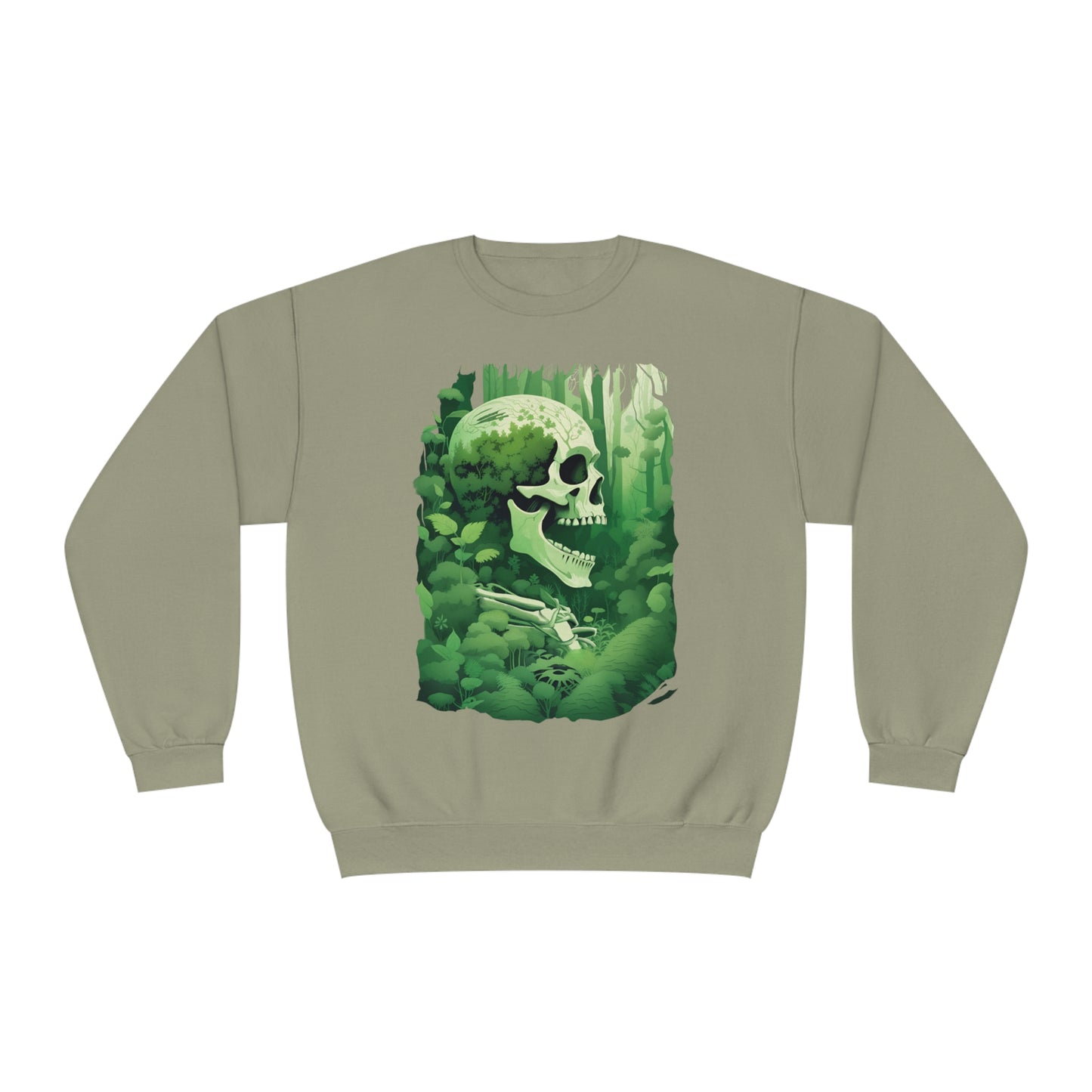 Green Overgrown Skeleton Unisex NuBlend® Crewneck Sweatshirt