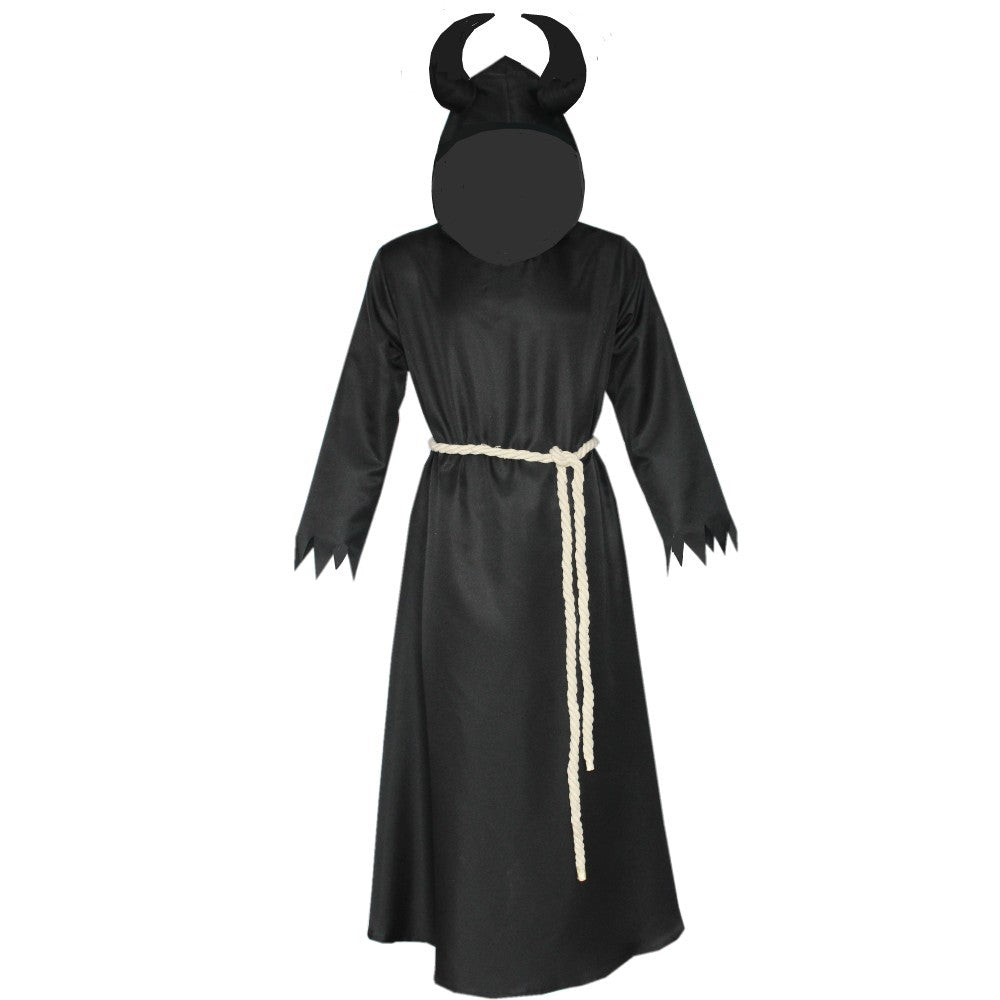 Medieval Horned Wizard Cloak Cosplay Costume