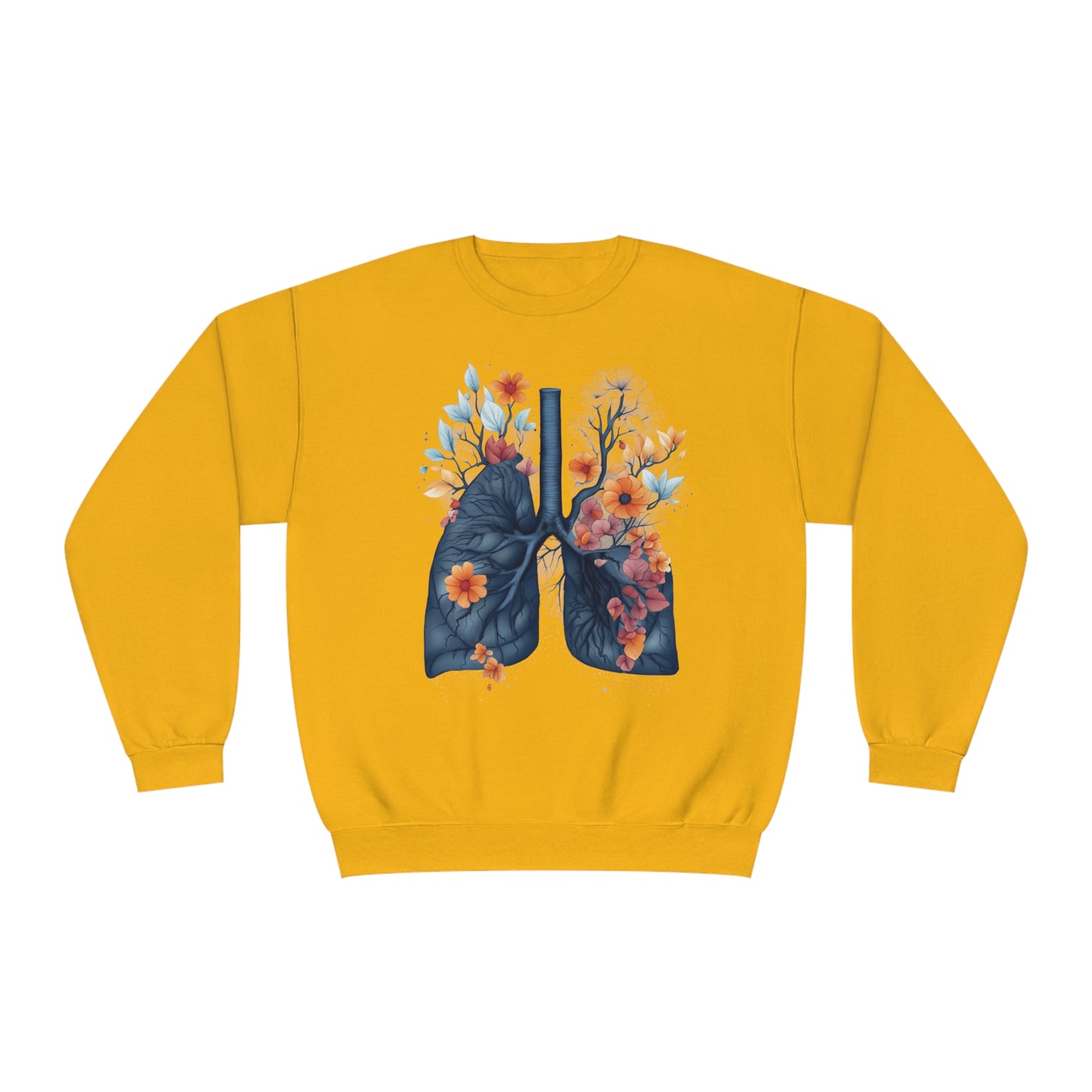 Floral lungs Unisex NuBlend® Crewneck Sweatshirt