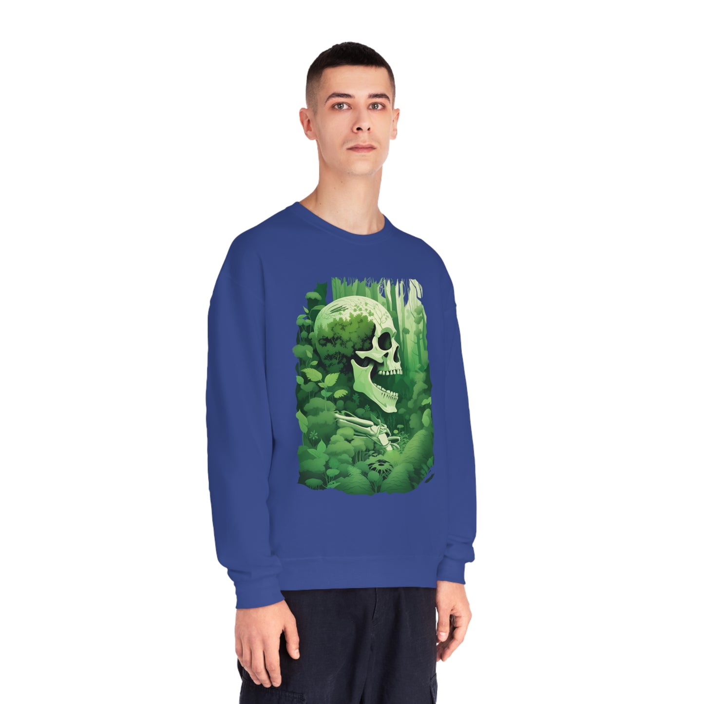 Green Overgrown Skeleton Unisex NuBlend® Crewneck Sweatshirt