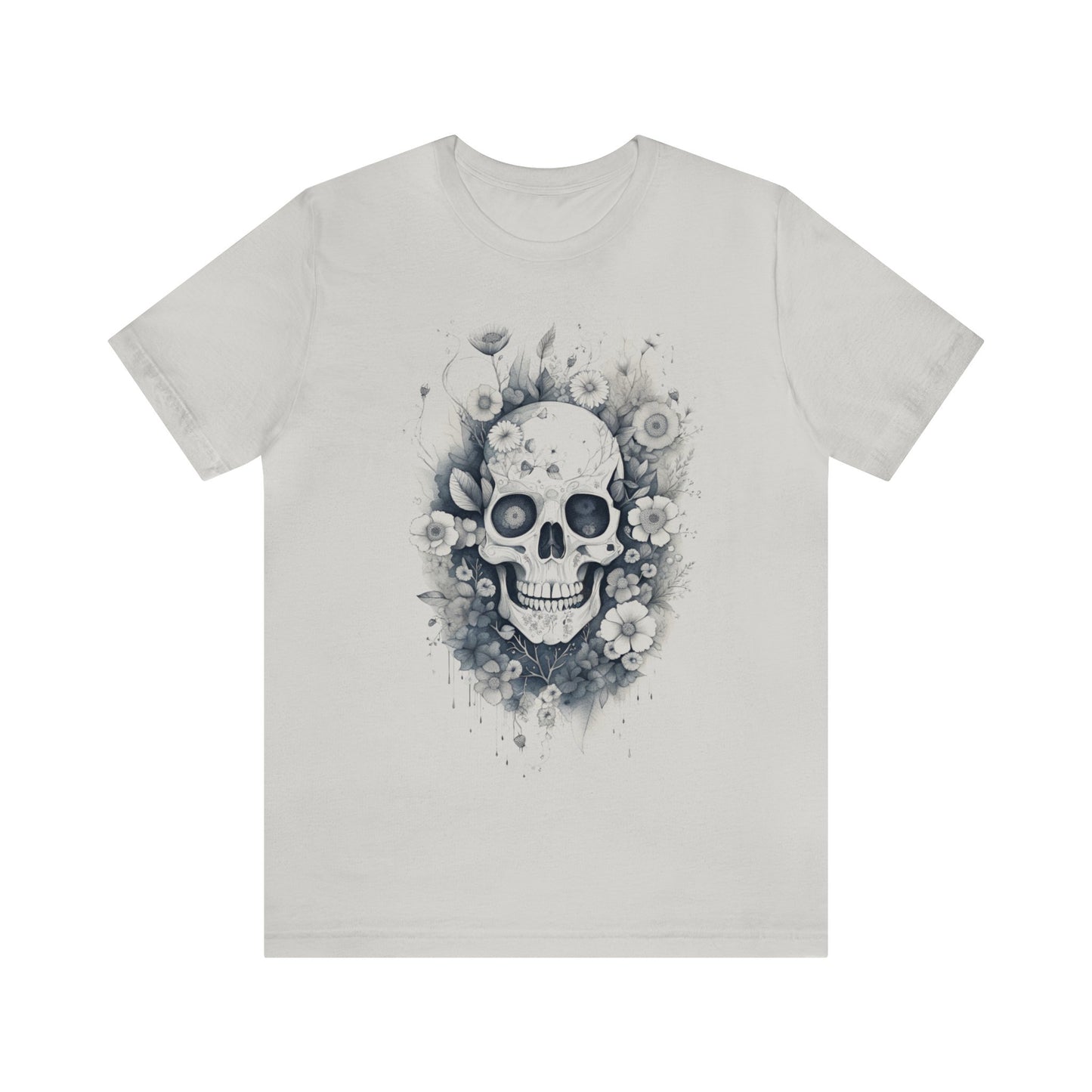 Floral Skull Unisex Jersey Short Sleeve Tee