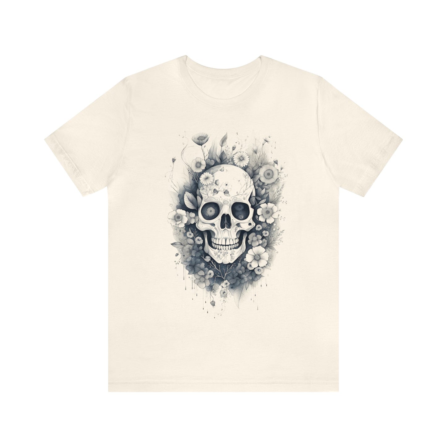 Floral Skull Unisex Jersey Short Sleeve Tee