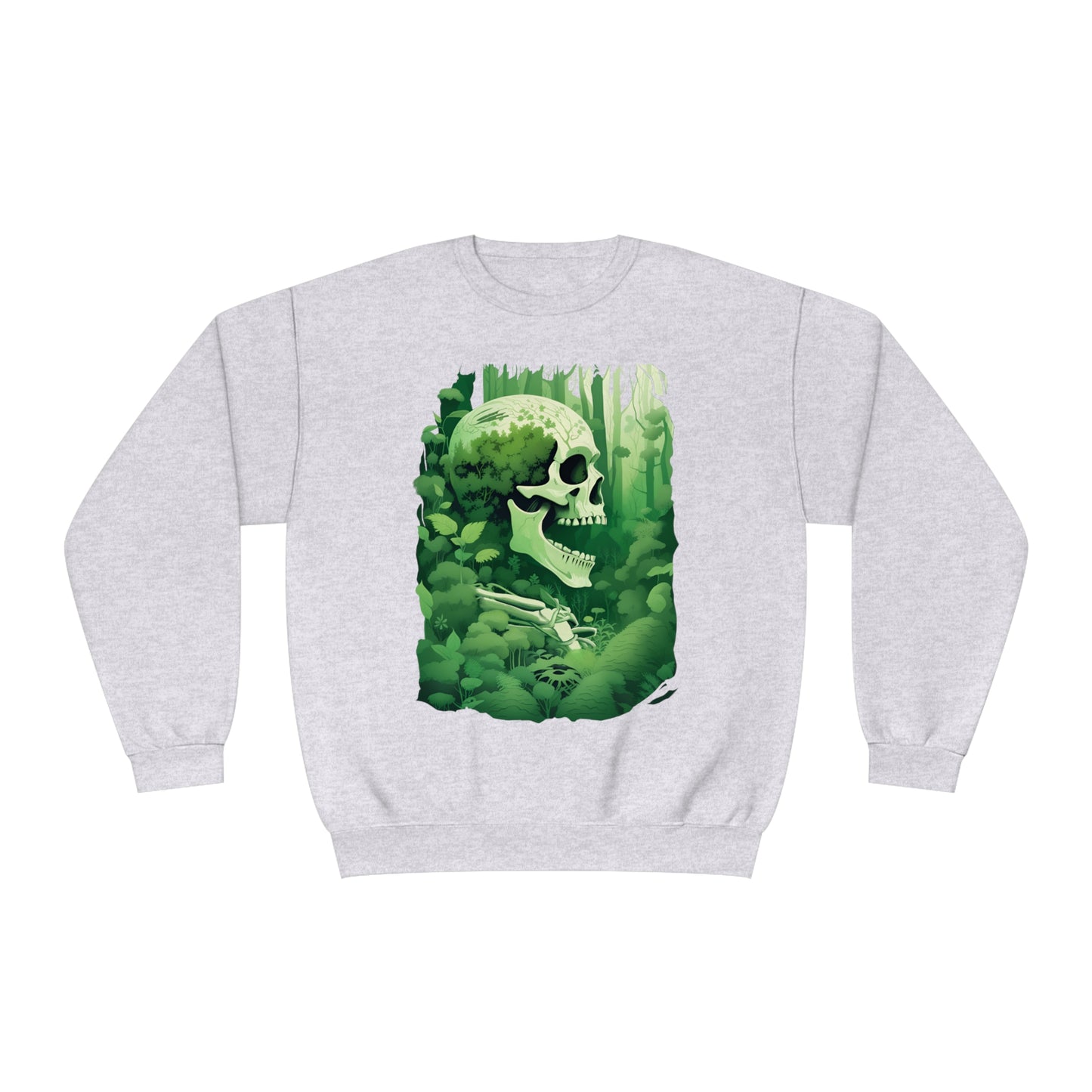 Green Overgrown Skeleton Unisex NuBlend® Crewneck Sweatshirt