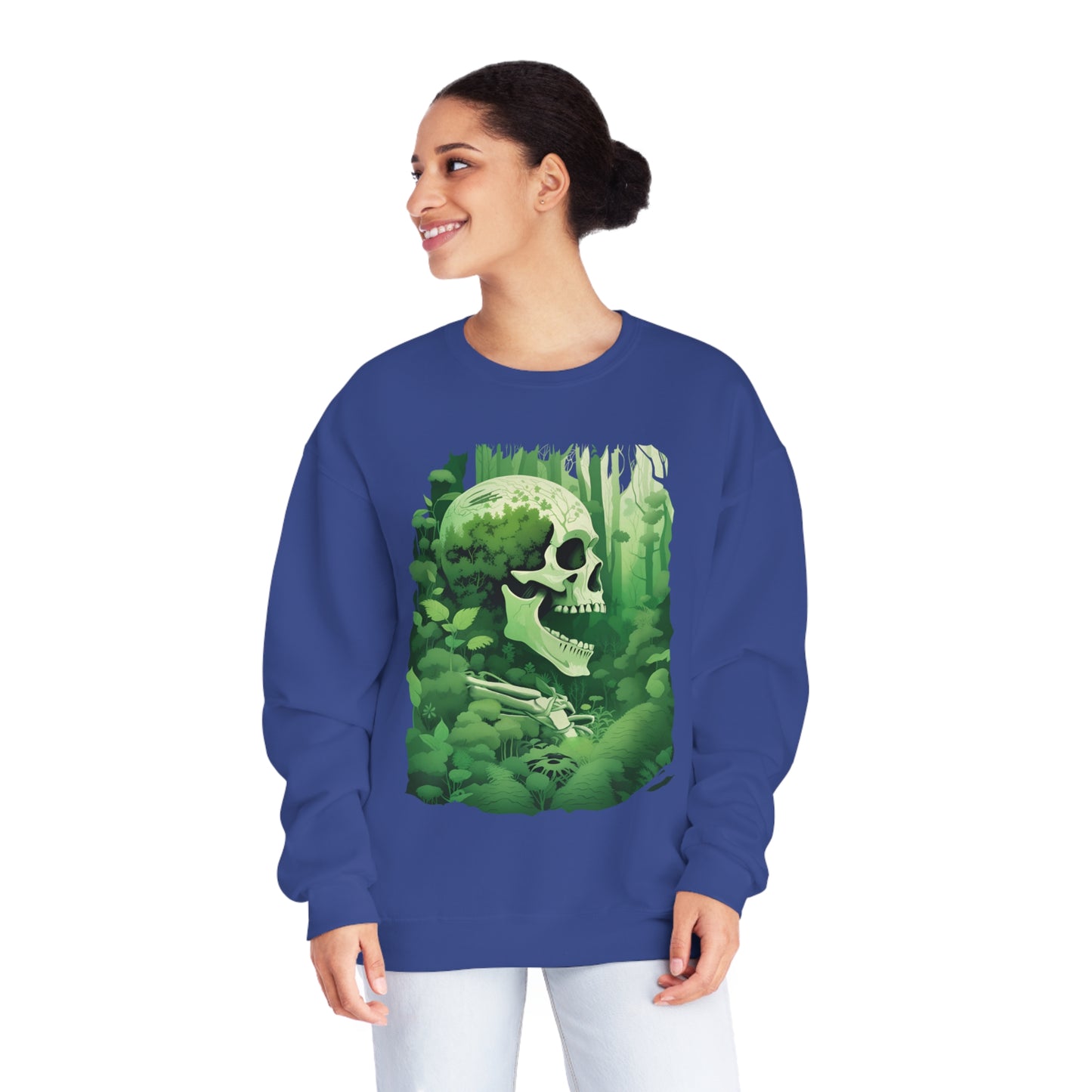 Green Overgrown Skeleton Unisex NuBlend® Crewneck Sweatshirt