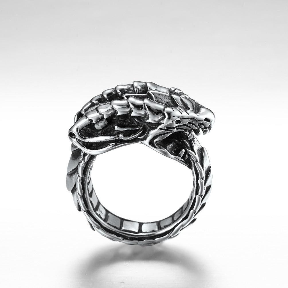 Stainless Steel Demon Dragon Ring