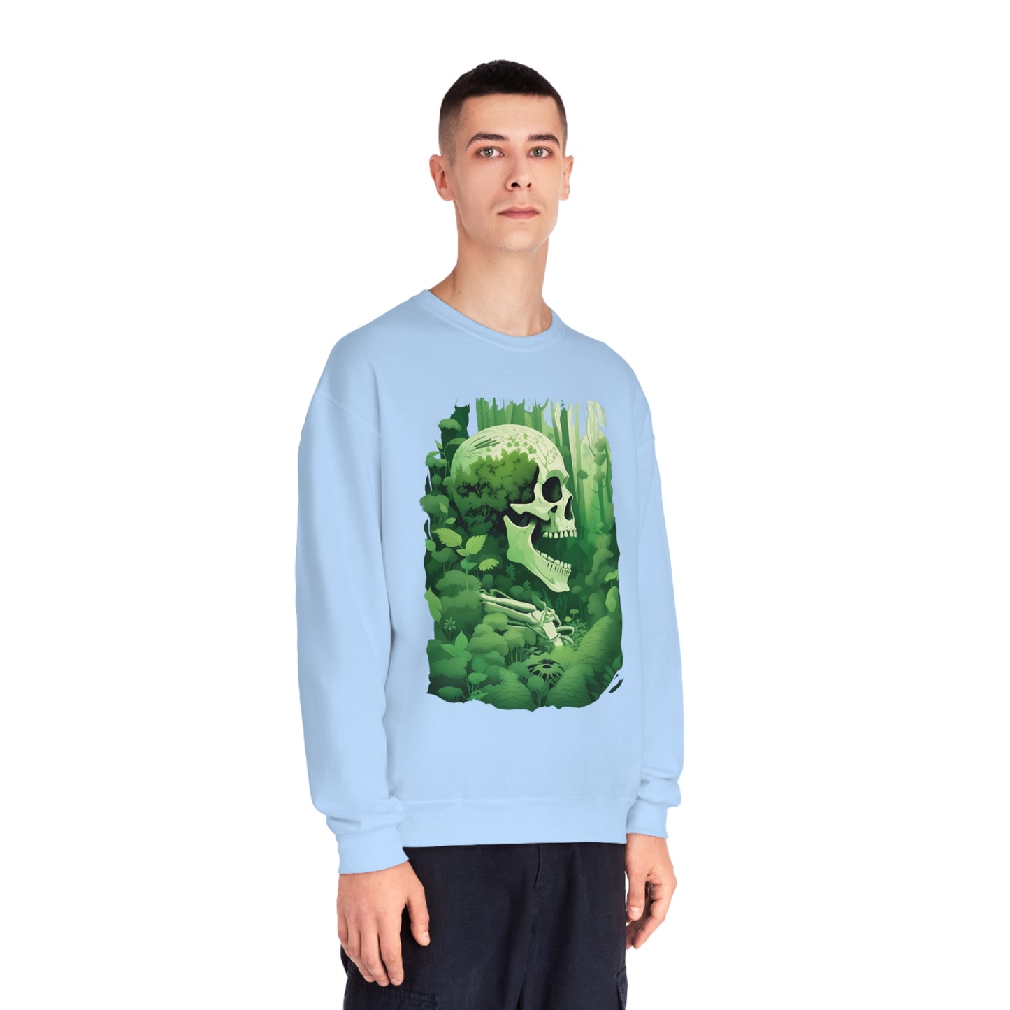 Green Overgrown Skeleton Unisex NuBlend® Crewneck Sweatshirt