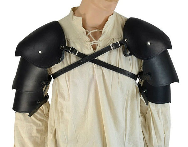 Leather Studded Shoulder Armor