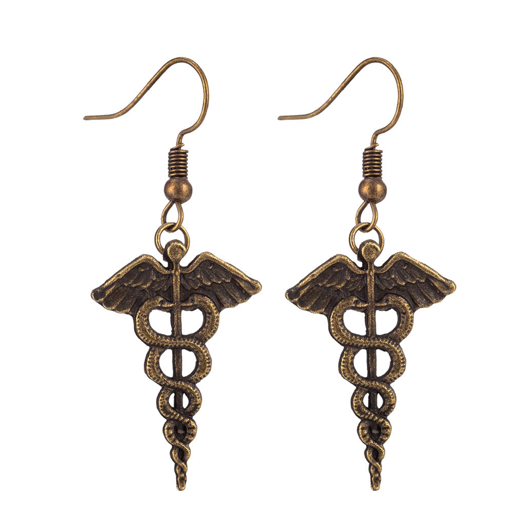 Gothic Patterns Retro Earrings