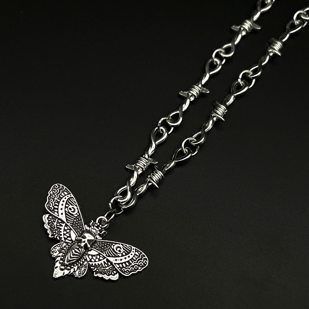 Moth Pendant Necklace