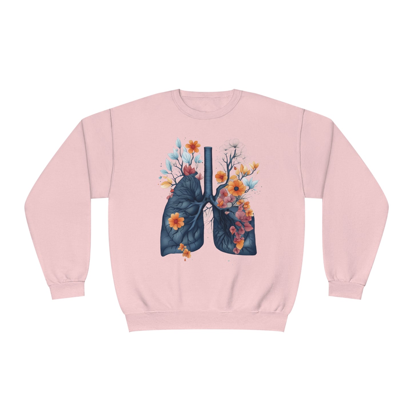 Floral lungs Unisex NuBlend® Crewneck Sweatshirt