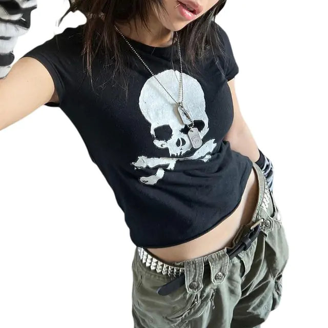 Women’s Skull Crop Top