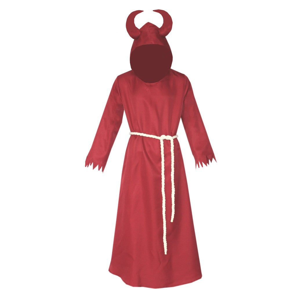 Medieval Horned Wizard Cloak Cosplay Costume