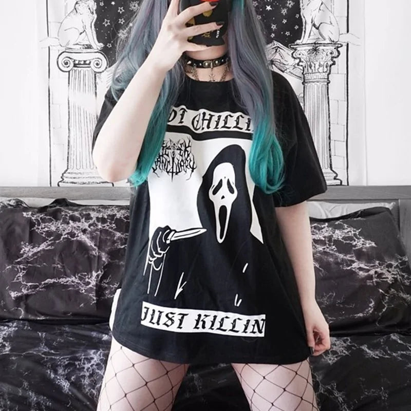 Grunge Black Tee Shirts