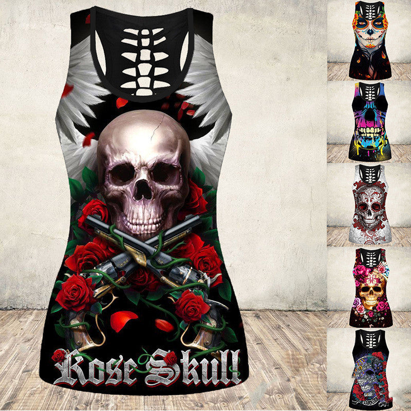 Skull Sleeveless Shirt